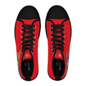 Sneakers montantes Fleurs de printemps - rouge – Image 10