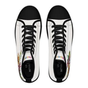 Sneakers montantes Fleurs de printemps - blanc – Image 10