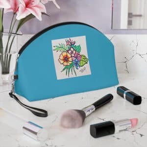 Trousse Fleurs de printemps turquoise – Image 7