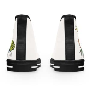 Sneakers montantes Fleurs de printemps - blanc – Image 11