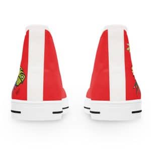 Sneakers montantes Fleurs de printemps - rouge – Image 3